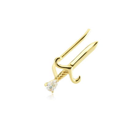 Gold Crush Love Climber Earrings