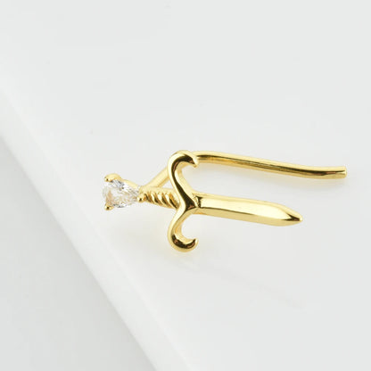 Gold Crush Love Climber Earrings