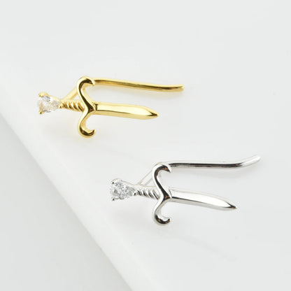 Gold Crush Love Climber Earrings