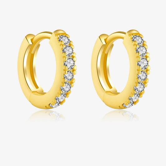 Color Pop Mini Hoops – 925 Sterling Silver CZ Huggie Earrings