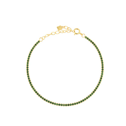 Lustre Edge Tennis Necklace