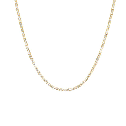 Lustre Edge Tennis Necklace