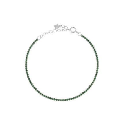 Lustre Edge Tennis Necklace