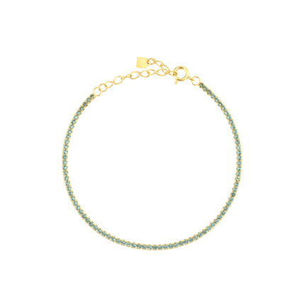 Lustre Edge Tennis Necklace