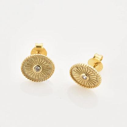 The Sunlit Gaze Stud Earrings