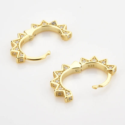 Luxe Spike Huggie Hoops