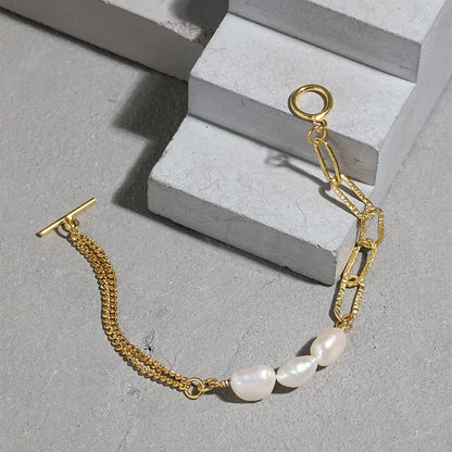 Celestial Pearl Charm Bracelet
