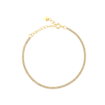 Lustre Edge Tennis Necklace