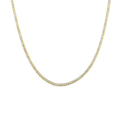 Lustre Edge Tennis Necklace