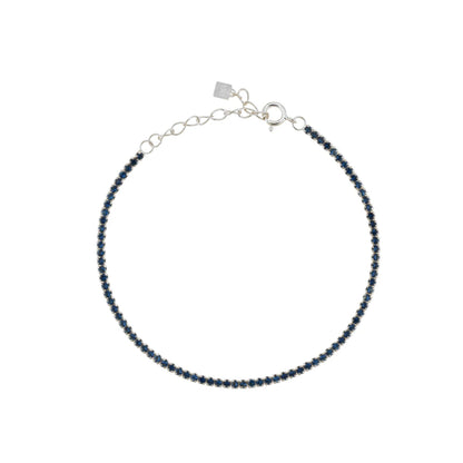 Lustre Edge Tennis Necklace