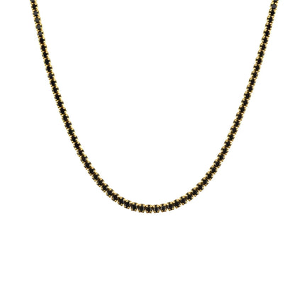 Lustre Edge Tennis Necklace