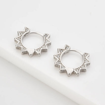 Luxe Spike Huggie Hoops