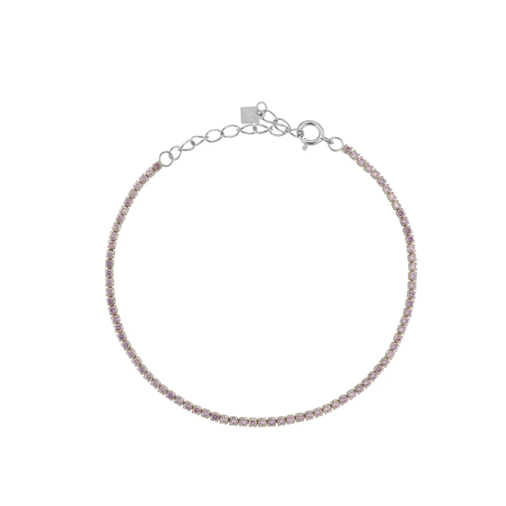 Lustre Edge Tennis Necklace