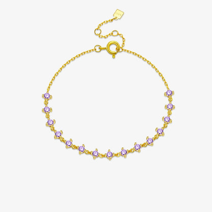 Amethyst Glow Bracelet