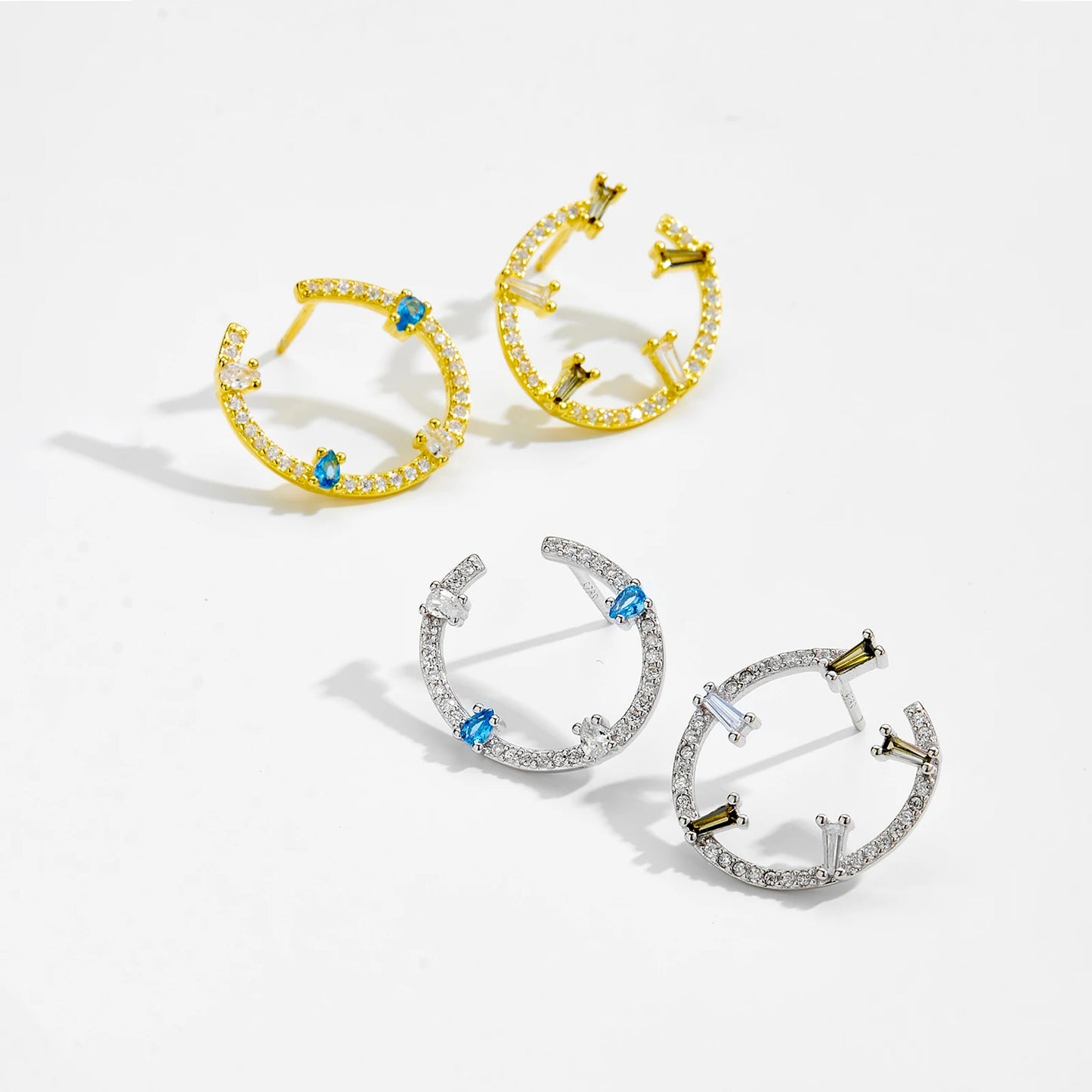 Prism Glow Stud Earrings
