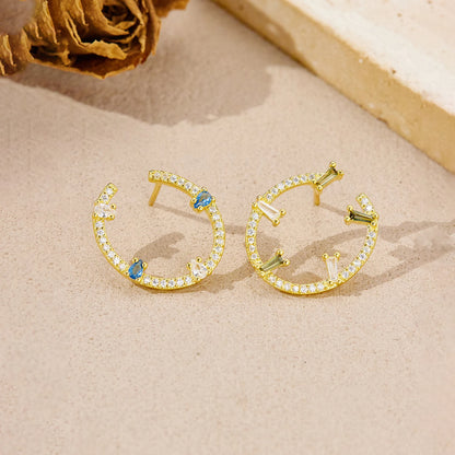 Prism Glow Stud Earrings