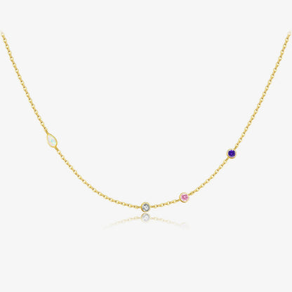 Winter Glow Opal Necklace