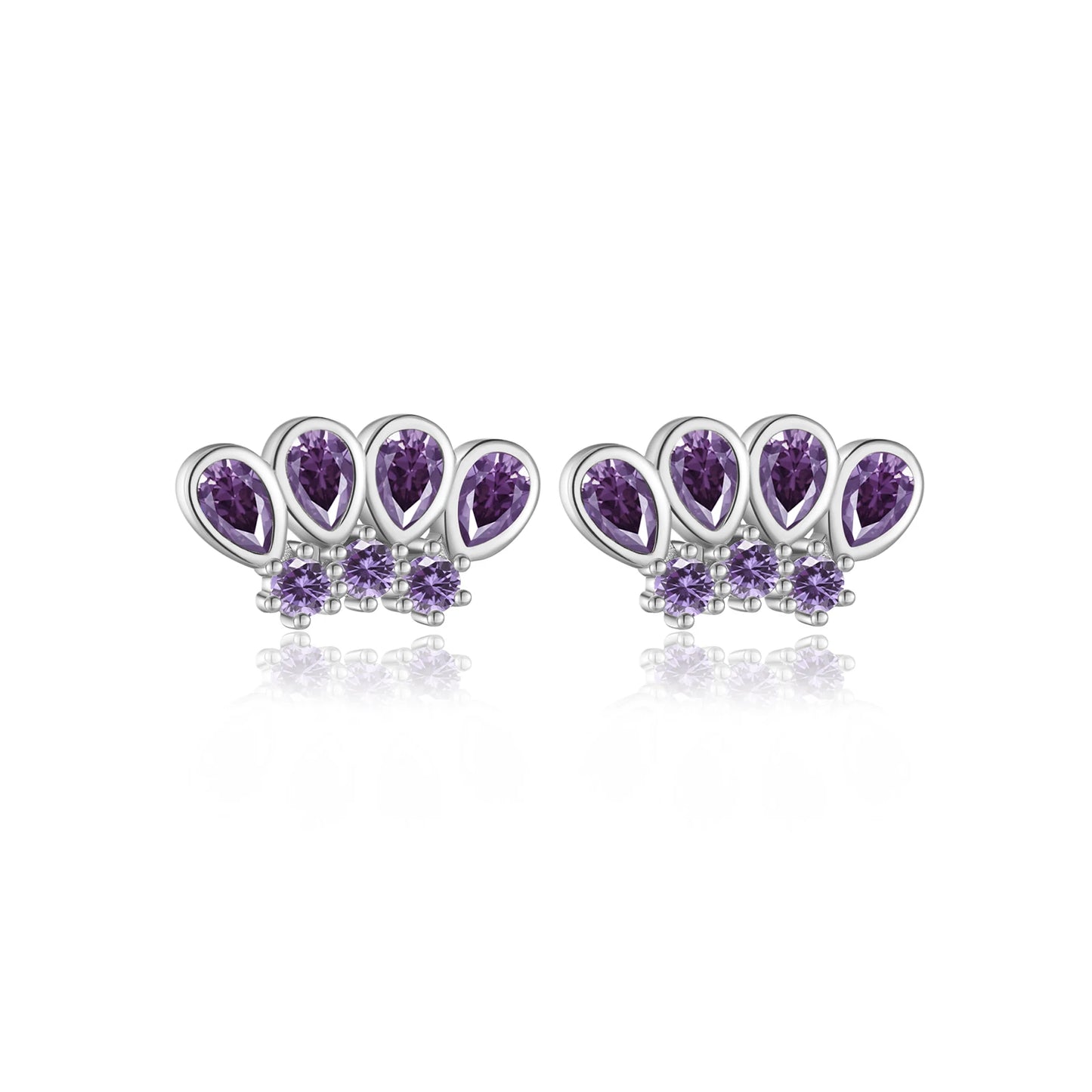 Amethyst Glow Studs