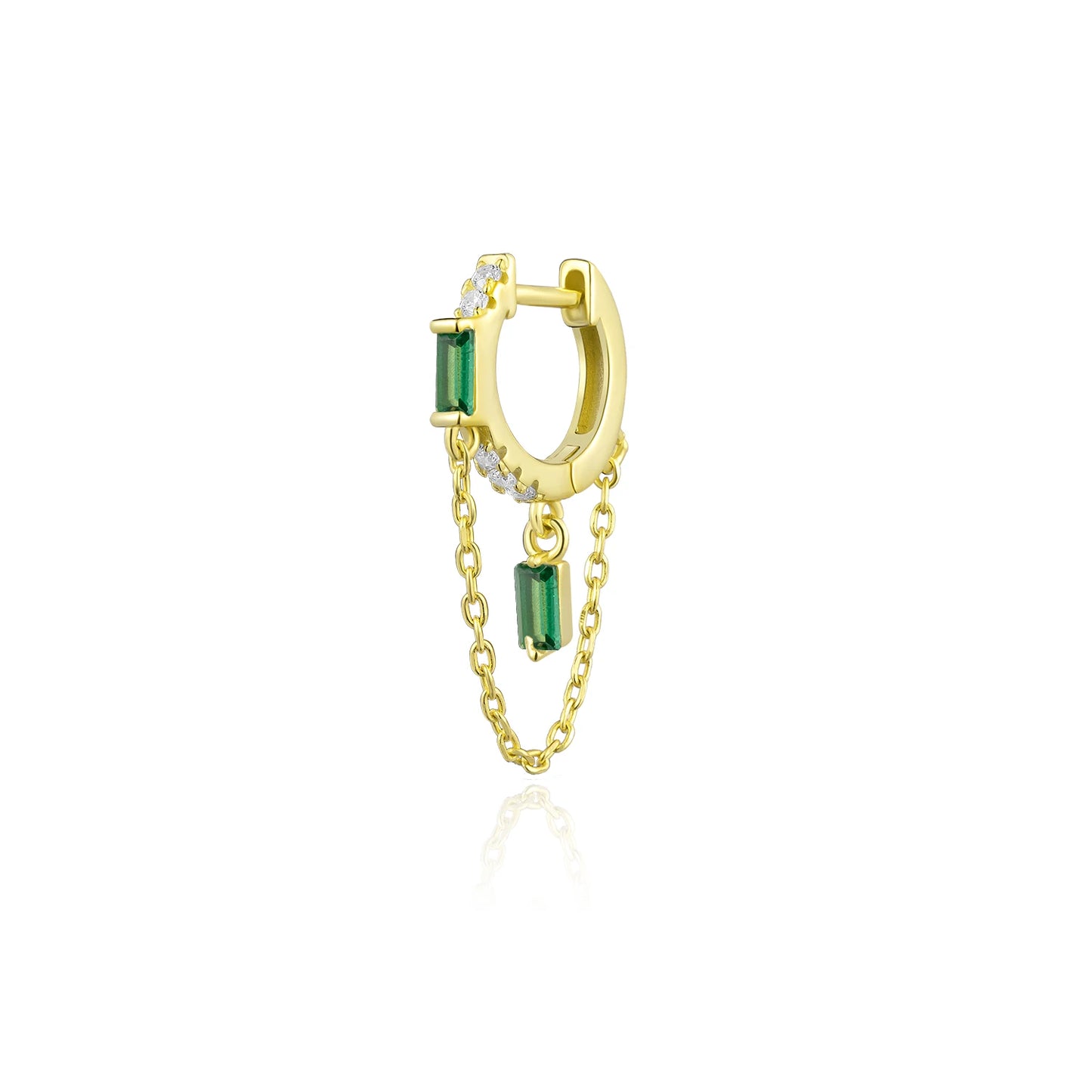 The Golden Drop Stud Earrings