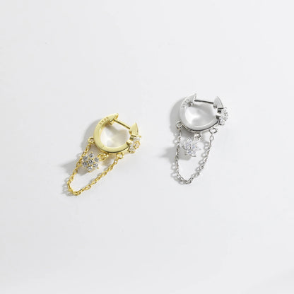 The Golden Drop Stud Earrings