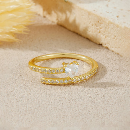 Twisted Heart Promise Ring