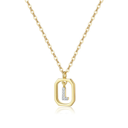 Golden Initial Grace Necklace