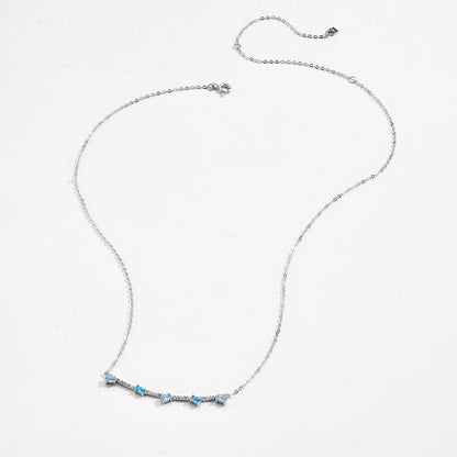 Blue Marquise Elegance Necklace