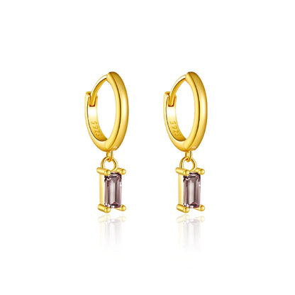 Amethyst Glow Drop Earrings