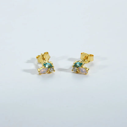The Rainbow Gleam Stud Earrings