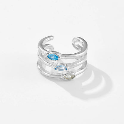 Azure Trio Ear Cuff