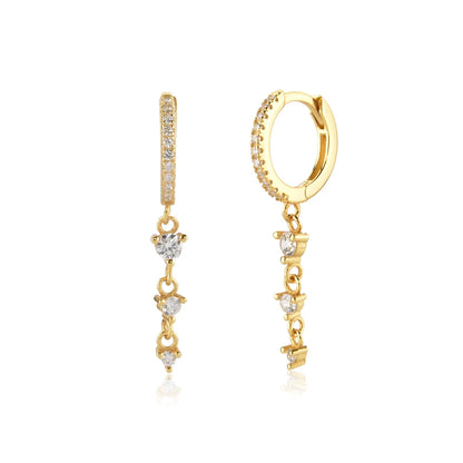 Trio Spark Drop Earrings