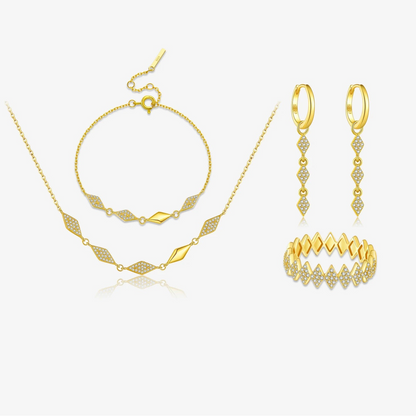 Radiant Rhombus Jewelry Set