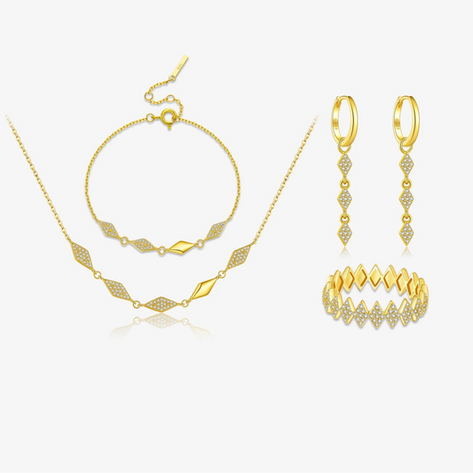 Radiant Rhombus Jewelry Set