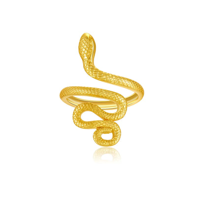 The Golden Snake Adjustable Ring Solvana