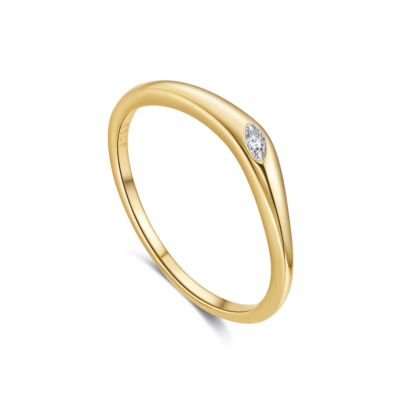 Solitaire Marquise Dainty Ring
