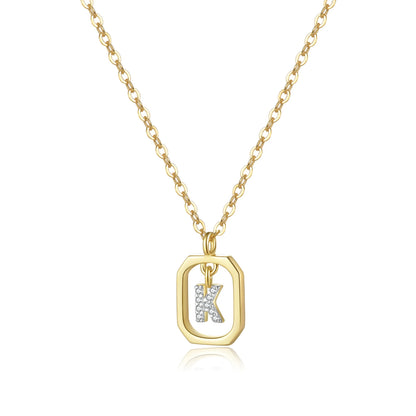 Golden Initial Grace Necklace