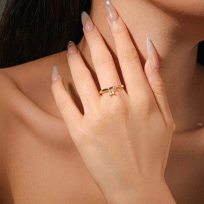Lucky Charm Four-Leaf Ring