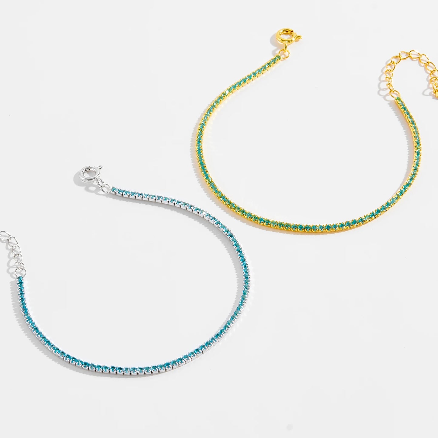 Lustre Edge Tennis Necklace