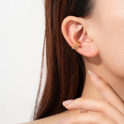 Azure Trio Ear Cuff