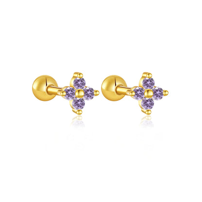 Rainbow Charm Studs