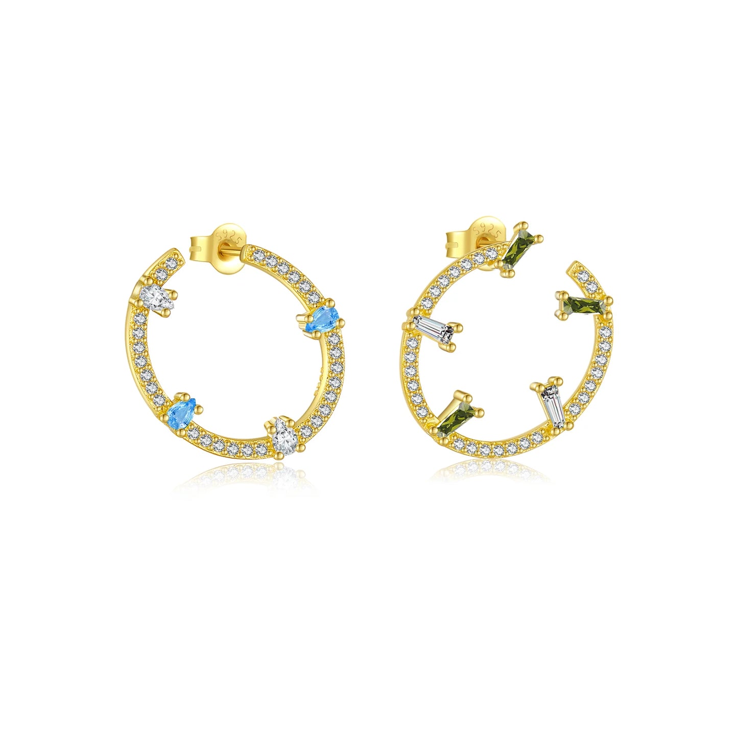 Prism Glow Stud Earrings