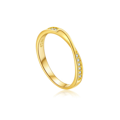 Golden Twist Ring