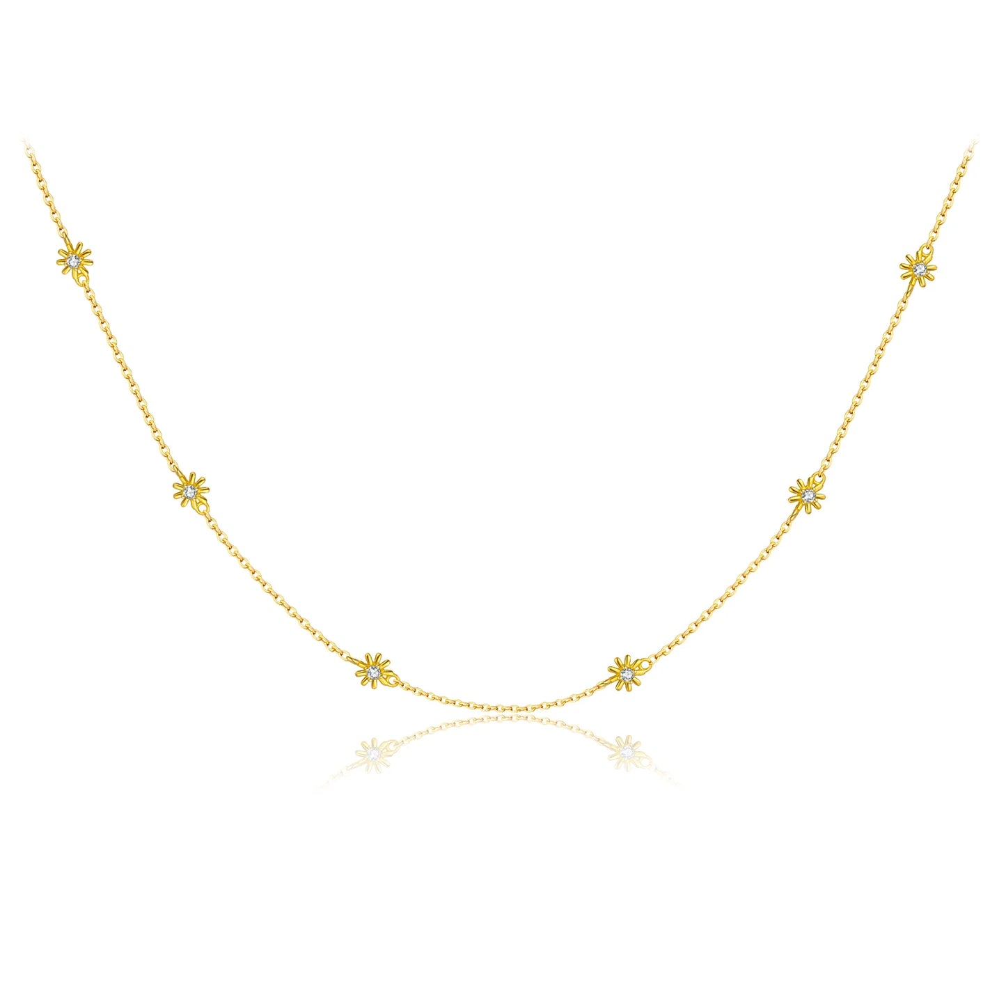Blossom Charm CZ Choker