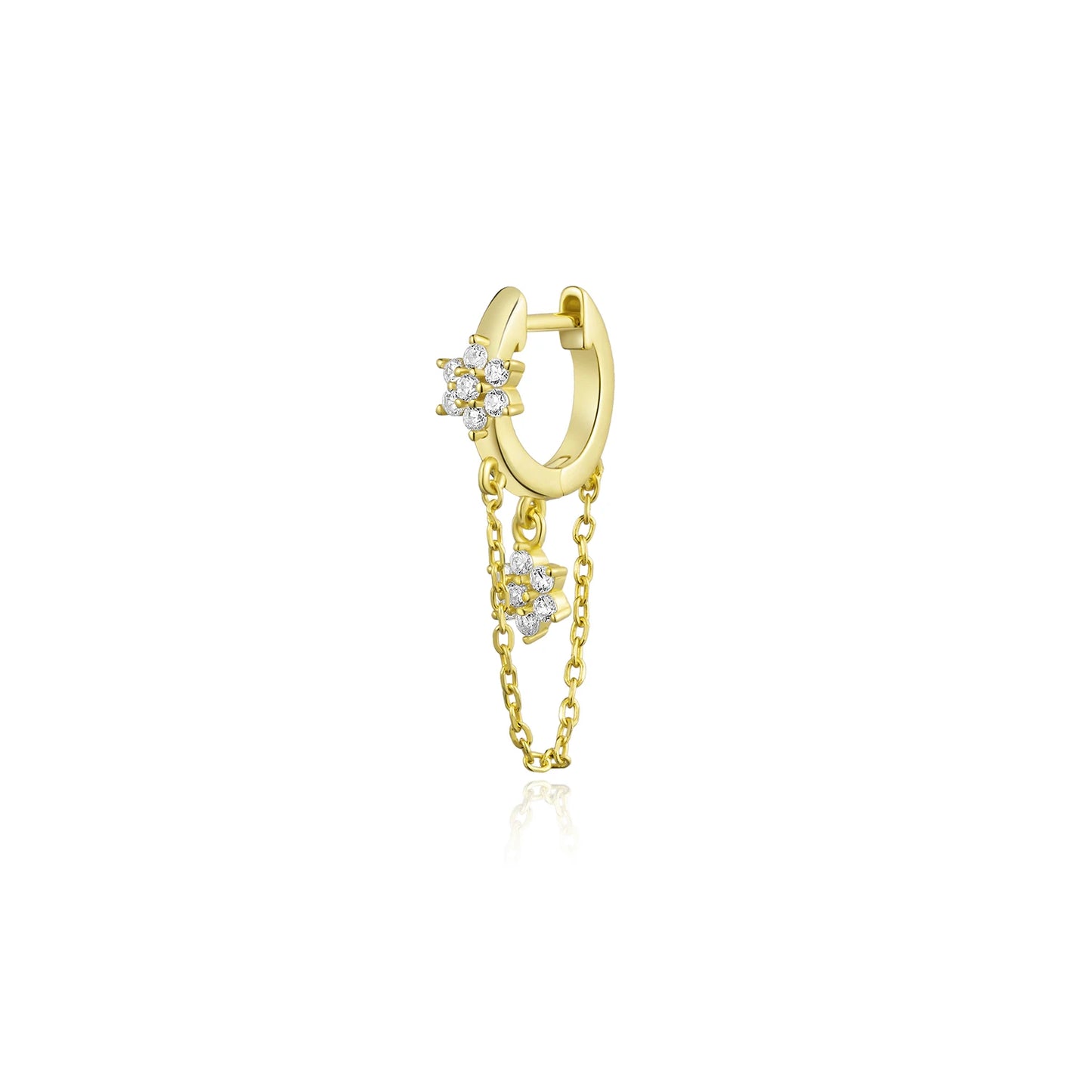The Golden Drop Stud Earrings