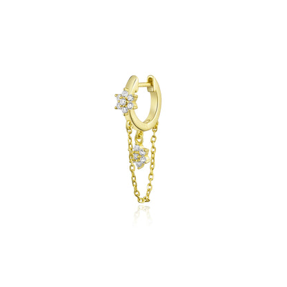 The Golden Drop Stud Earrings