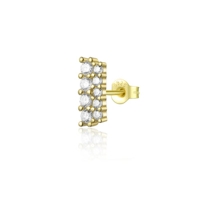 The Golden Drop Stud Earrings