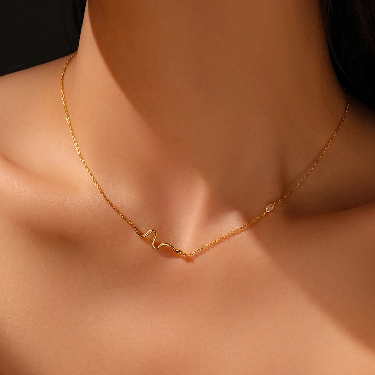 The Opal Serpent Luxe Necklace