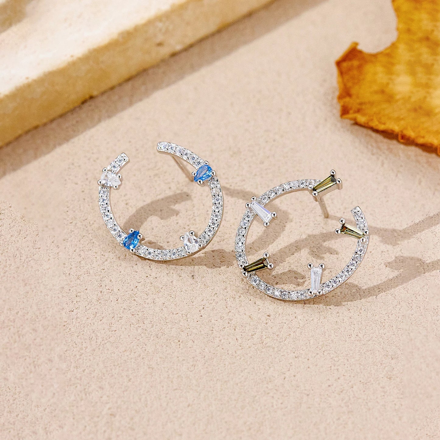 Prism Glow Stud Earrings