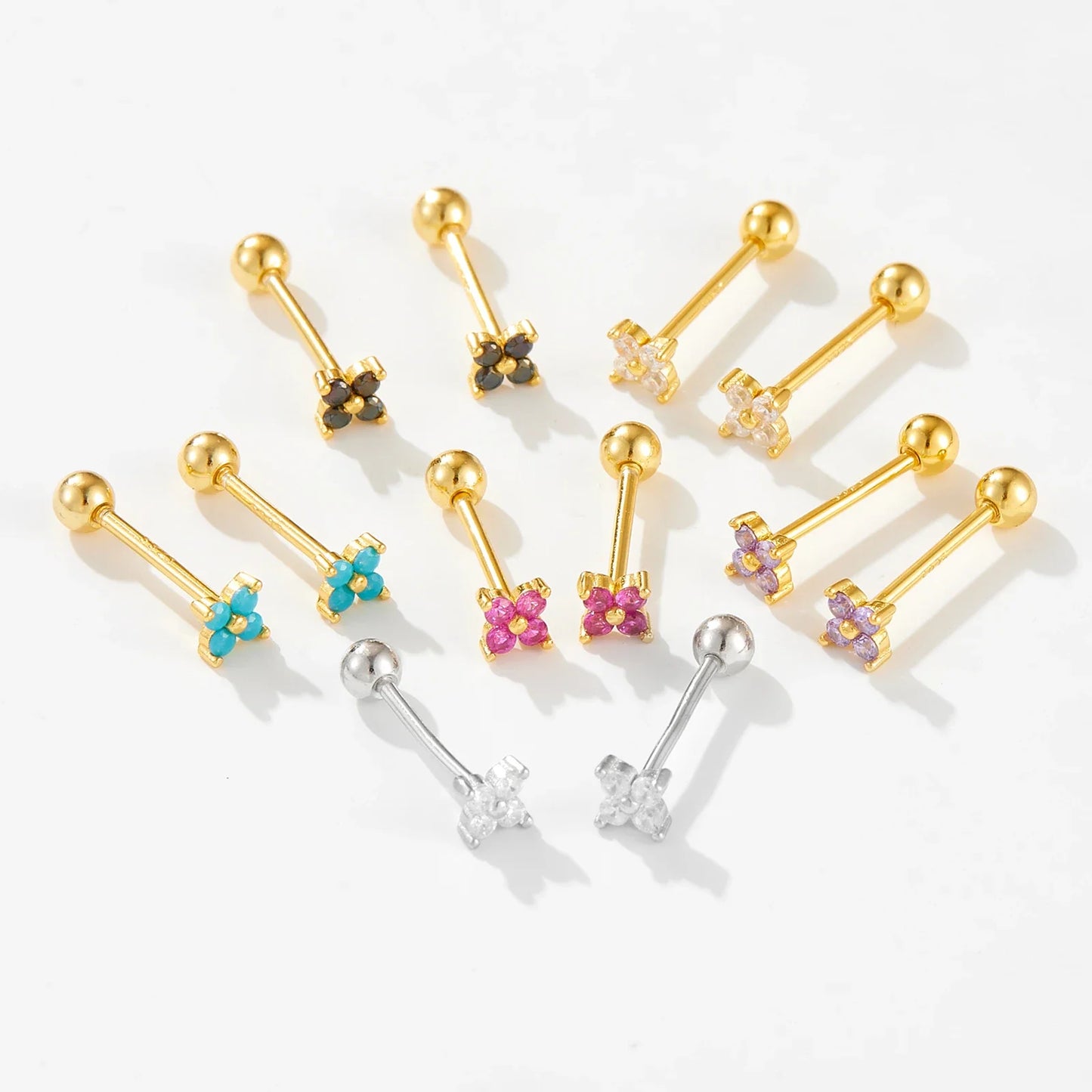 Rainbow Charm Studs