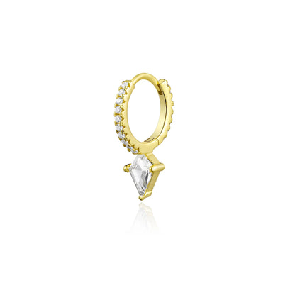 The Golden Drop Stud Earrings